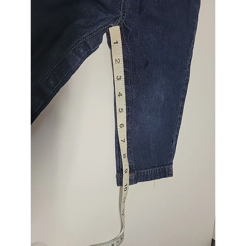 Carter's Blue Denim Embroidered‎ Bib Overalls - Size 18 months